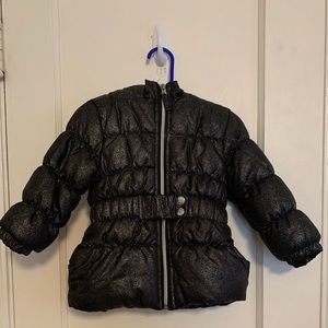Pink Platinum Puffer Coat